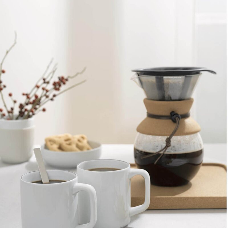 Bodum Pour Over kaffebrygger 1 L/8 kopper filter/kork