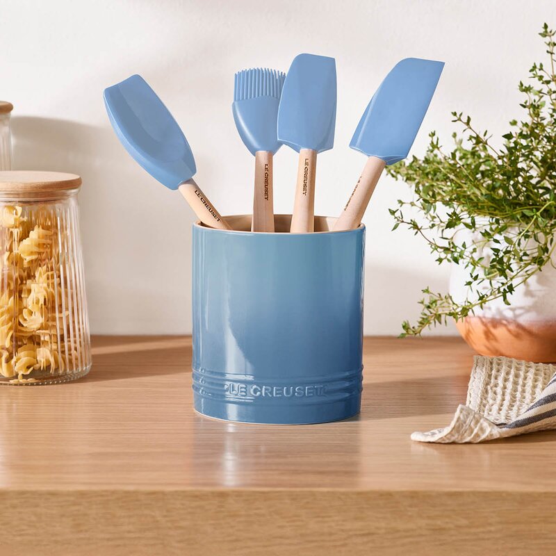 Le Creuset Signature bestikk- og redskapskrukke 1,1L chambray