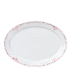 Royal Copenhagen Coral Lace blonde oval tallerken 28 cm