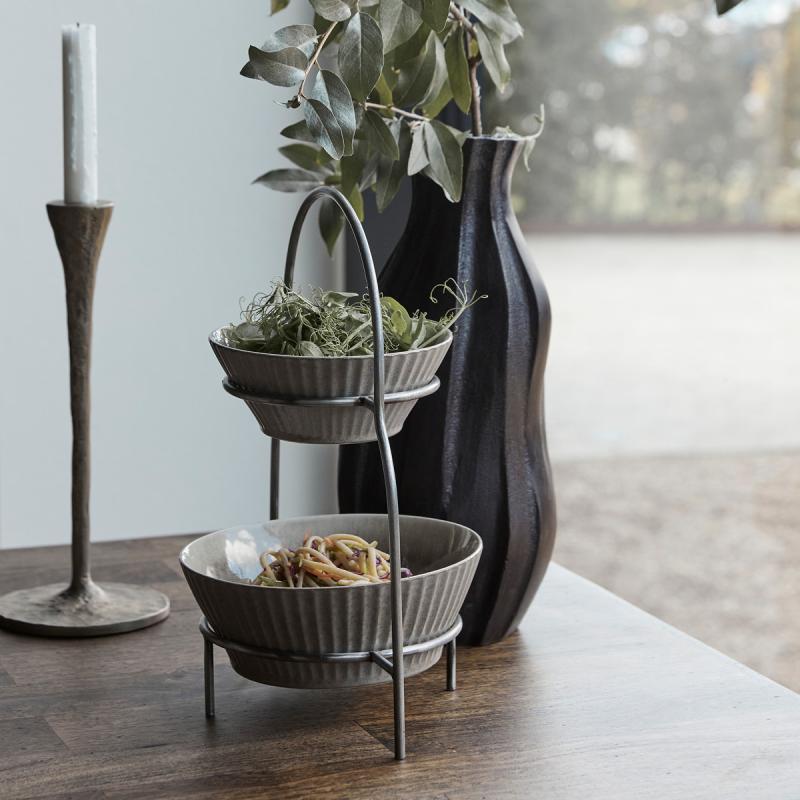 House Doctor Sana tallerkenstativ silver finish