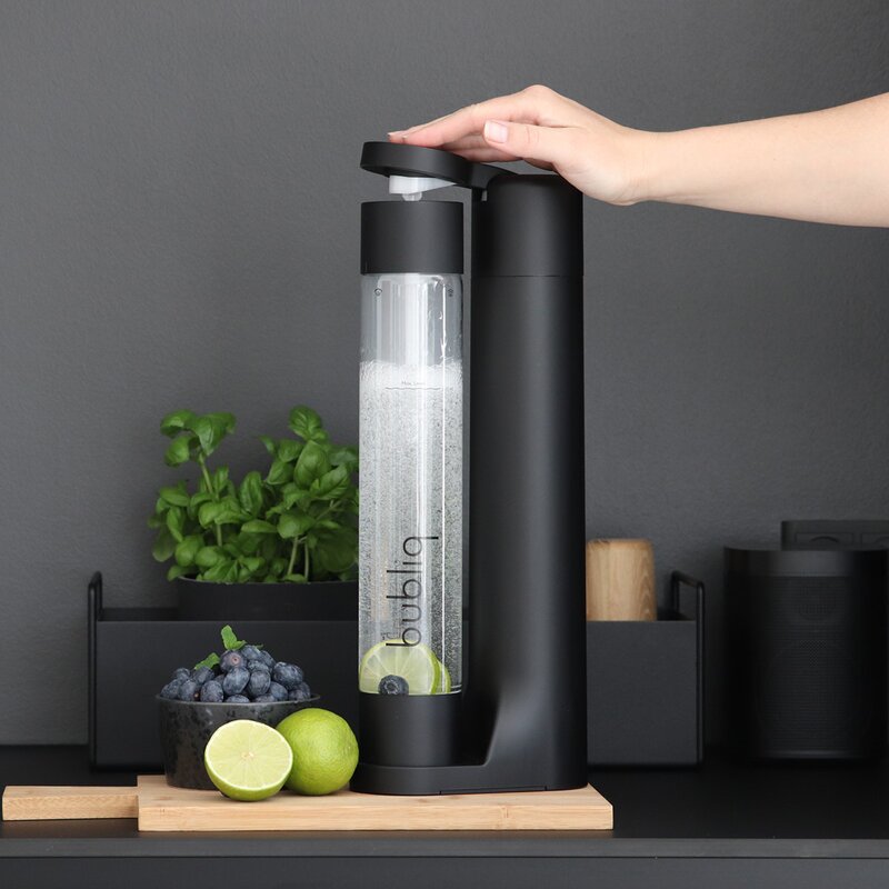 Bubliq Drink kullsyremaskin matt svart