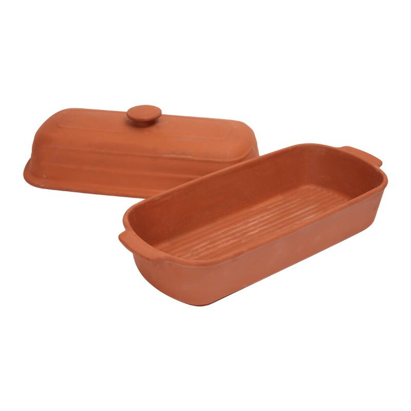 Dexam Terracotta brødform med lokk 31x14 cm