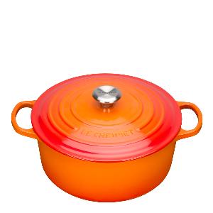 Le Creuset Signature støpejernsgryte rund 28 cm 6,7L volcanic