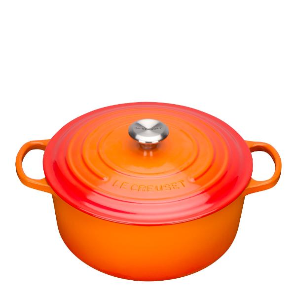 Le Creuset Signature støpejernsgryte rund 28 cm 6,7L volcanic