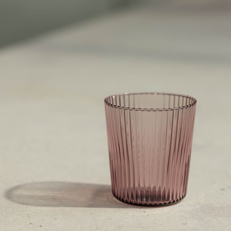 Paveau Ribbed Elegance glass Broome 25 cl burgunder