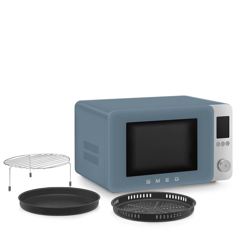 SMEG Collezione mikrobølgeovn varmluft MOC02 2100W storm blue