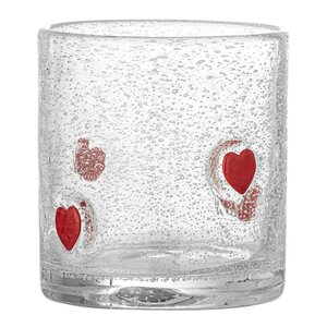 Bloomingville Debra vannglass 37 cl hjerte