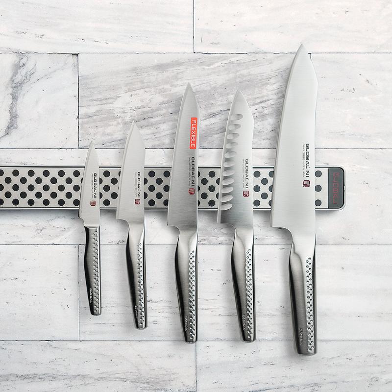 Global Global GNS-01 universalkniv 11 cm olivenslipt oriental