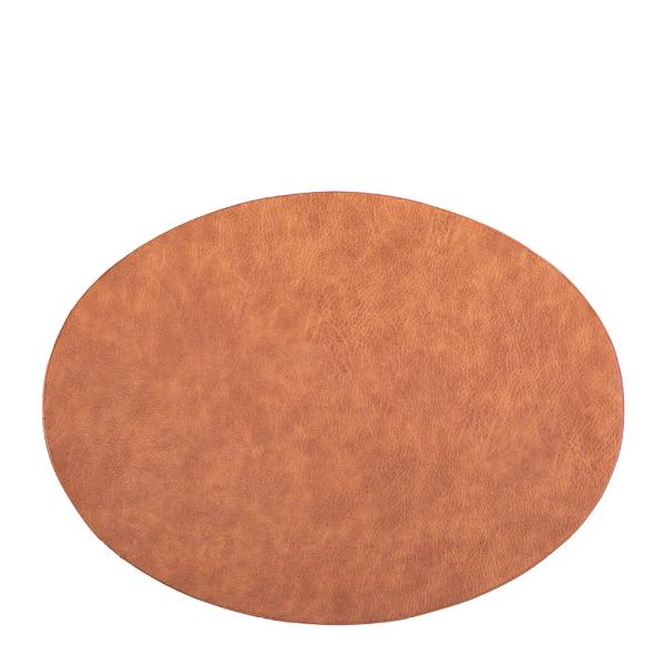 Ziczac Troja dekkebrikke 45x33 cm oval karamell
