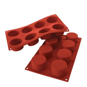 Silikomart Silikonform sylinder 8 stk 6x3,5 cm
