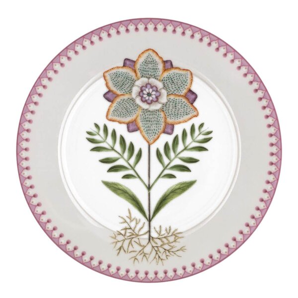 Pip Studio Lily & Lotus tallerken 21 cm off-white