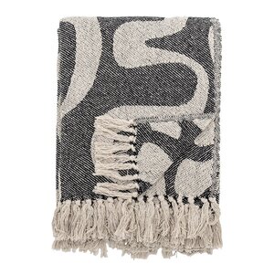 Bloomingville Pledd Salobre 160x130 cm svart