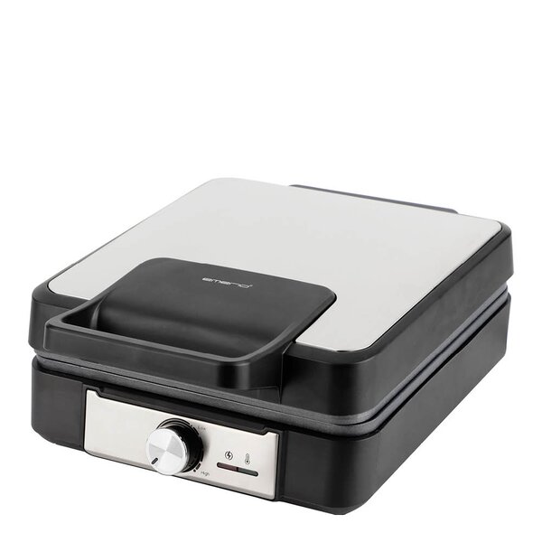 EMERIO Belgisk vaffeljern 4 vafler 1200W rustfritt stål