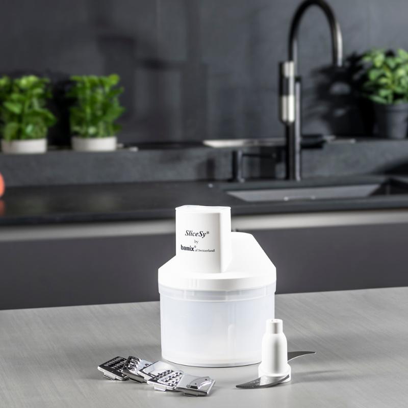 Bamix SliceSy tilbehør til stavmikser hvit