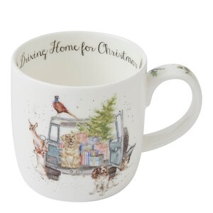 Wrendale Design Driving Home for Christmas kopp 31 cl hundemotiv