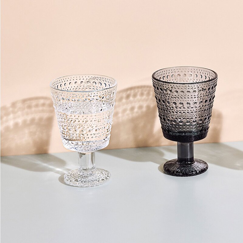 iittala Kastehelmi glass 26 cl 2 stk grå