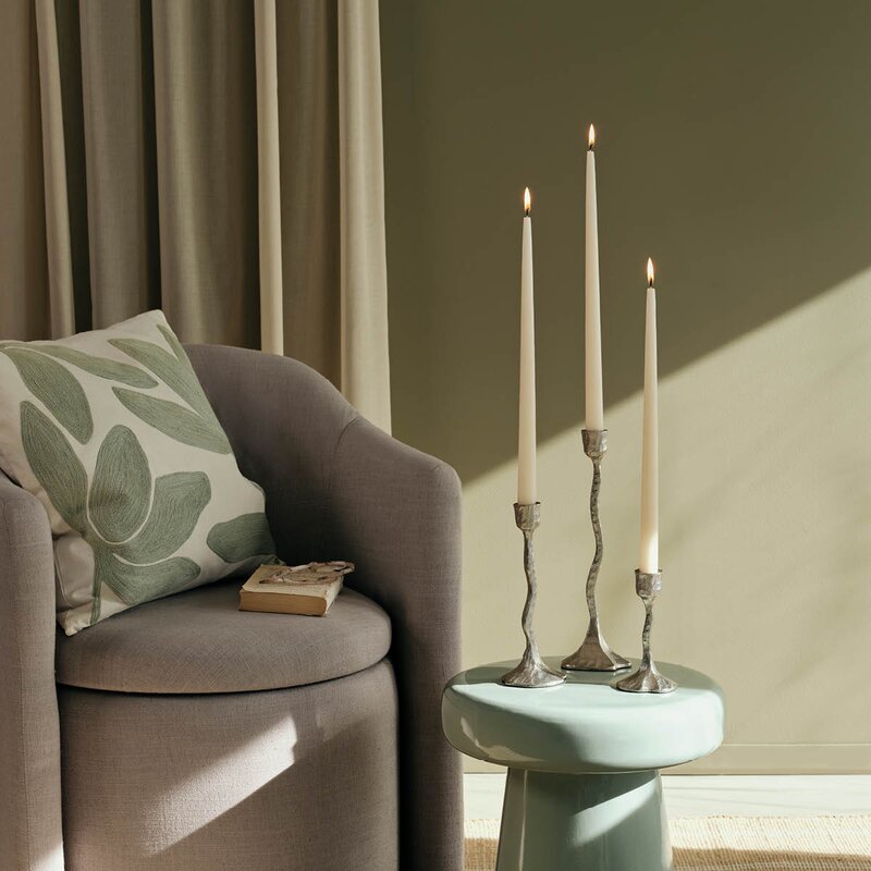 Broste Copenhagen Amy lysestake 7,5x15 cm sølv