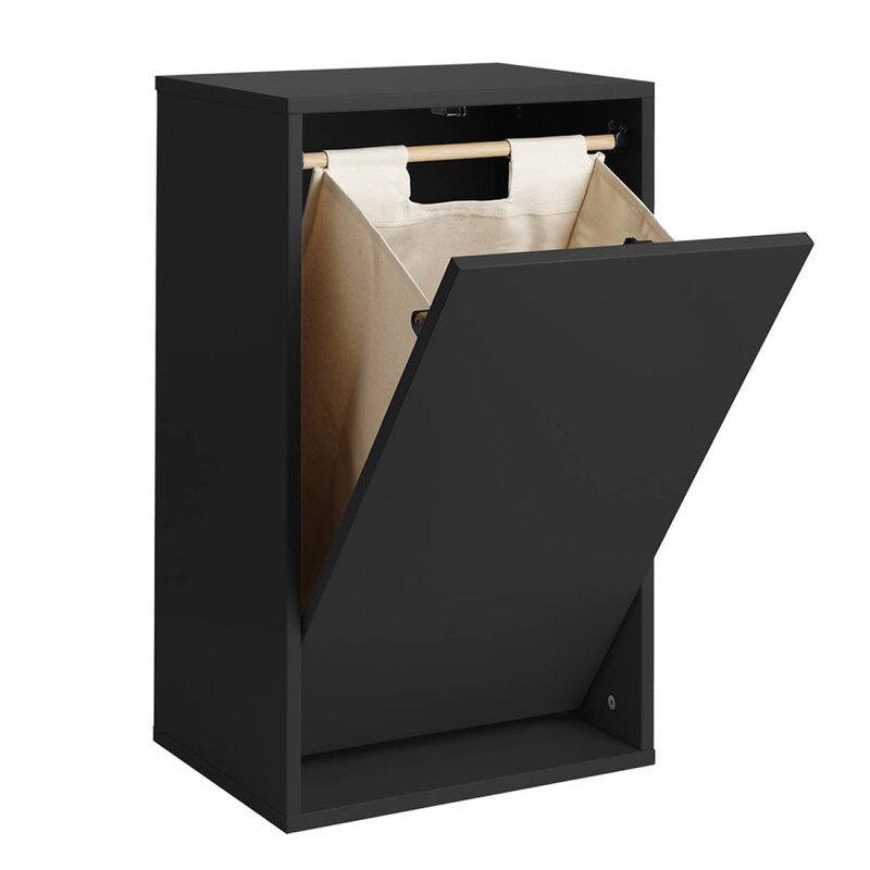 ReCollector Laundry Boks skittentøyskurv 30x43x70 cm Black Raven