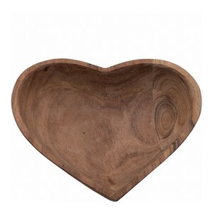 Sögne Home Hjerteskål small 19x16 cm akasietre