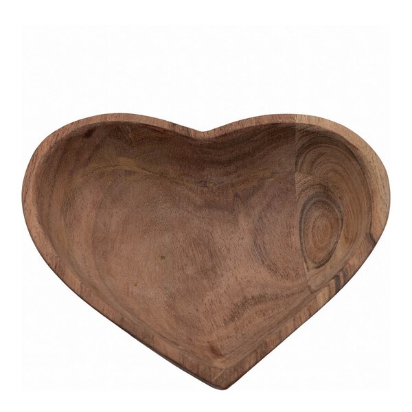 Sögne Home - Hjerteskål small 19x16 cm akasietre