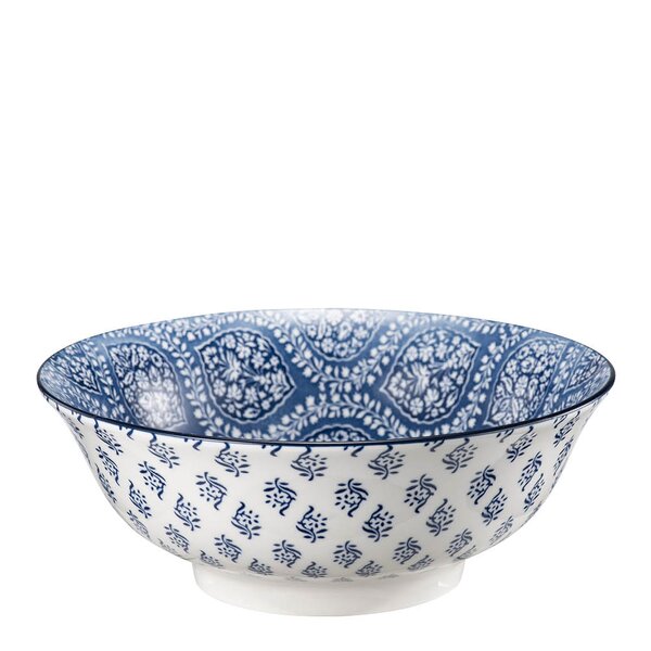 Stiernholm Sakura skål 21 cm 1,2L blå/hvit