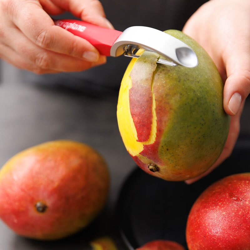 Microplane Professional rett skreller med sagblad rød