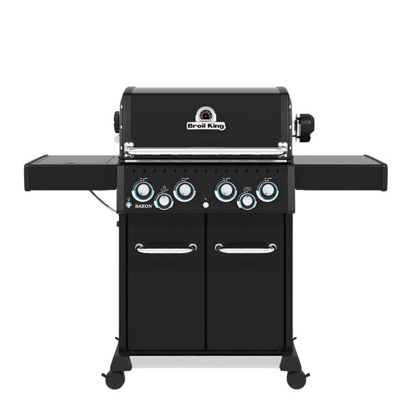 Broil King Baron 490 Shadow gassgrill med rotisseri og sidebrenner