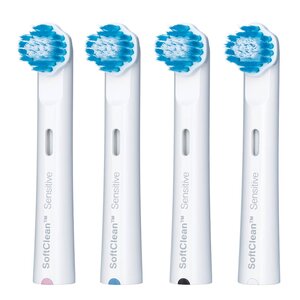 Jordan Clean Smile børstehoder TBR-4S 4 stk hvit