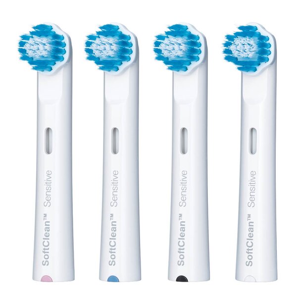 Jordan Clean Smile børstehoder TBR-4S 4 stk hvit