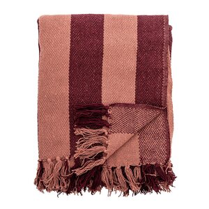 Bloomingville Frello pledd 160x130 cm rød