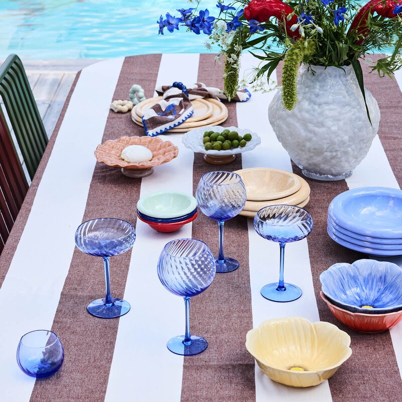 ByOn Poppy valmue skål M 18x6,5 cm rød