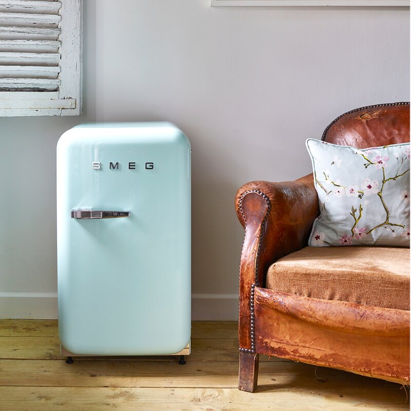 SMEG Kjøleskap FAB5 34L høyrehengt pastellgrønn