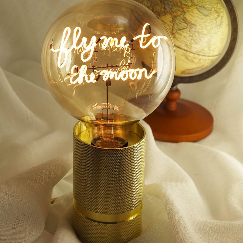 Elements Lighting MITB lyspære LED 17 cm Fly Me To The Moon ravfarget