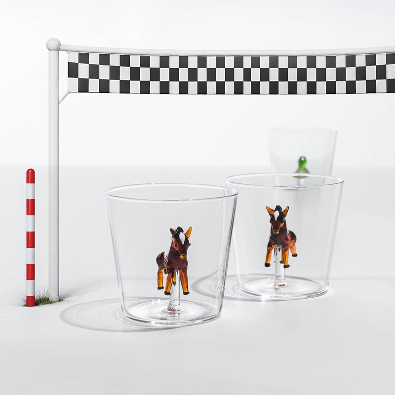 Ichendorf Milano Animal Farm vannglass 35 cl hest