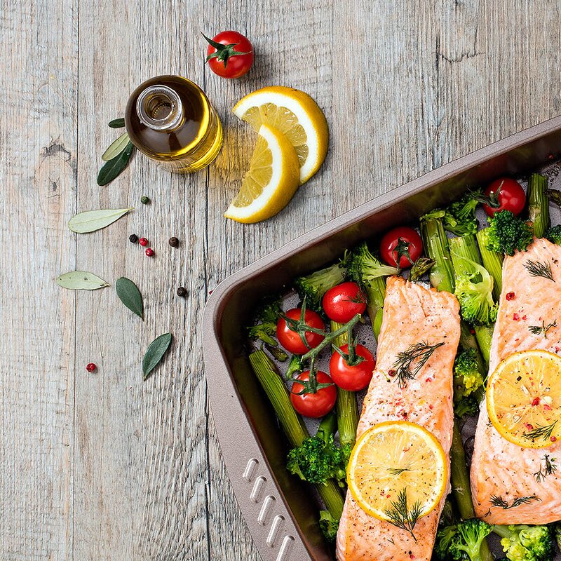 Pyrex Asimetria ildfast form 20x25 cm mørk grå