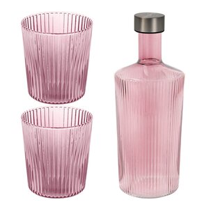 Paveau Ribbed Elegance gaveeske Broome 3 deler burgunder
