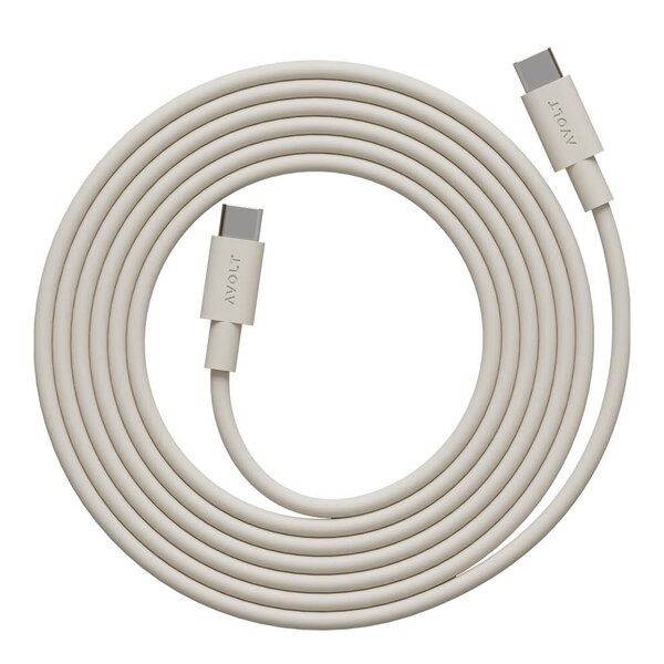 Avolt Cable 1 USB-C til USB-C kabel 2 m Nomad Sand