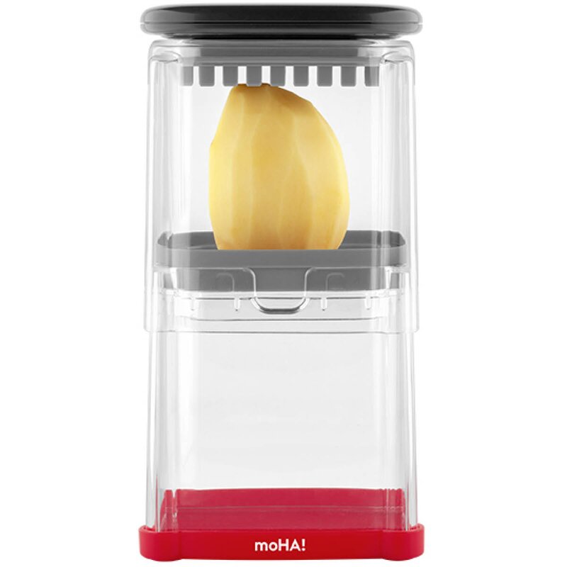 moHA! Cutbox pommes frites- og grønnsakskutter grå