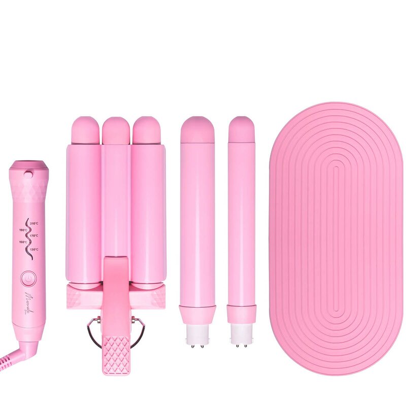 Mermade Bølgetangsett style wand 6 deler rosa