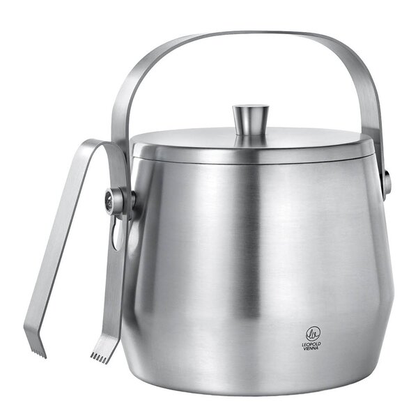 Leopold Vienna Isspann m/ lokk og tang rustfritt stål 1L 15x18 cm