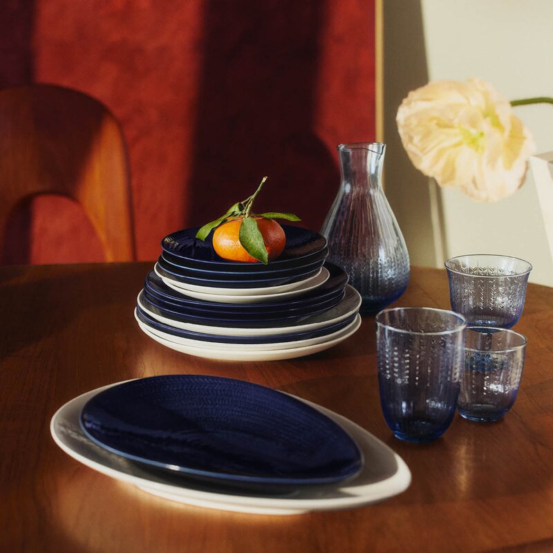 Rörstrand Swedish Grace glass 25 cl 2 stk blå