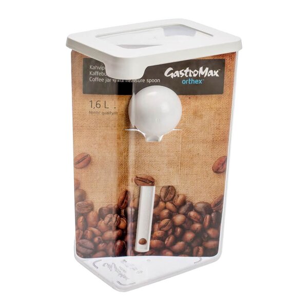 Gastromax Vision kaffeboks med måleskje 13x9x20 cm