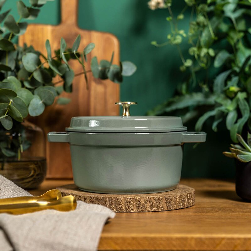 Staub La Cocotte rund gryte 24 cm 3,8L eukalyptus