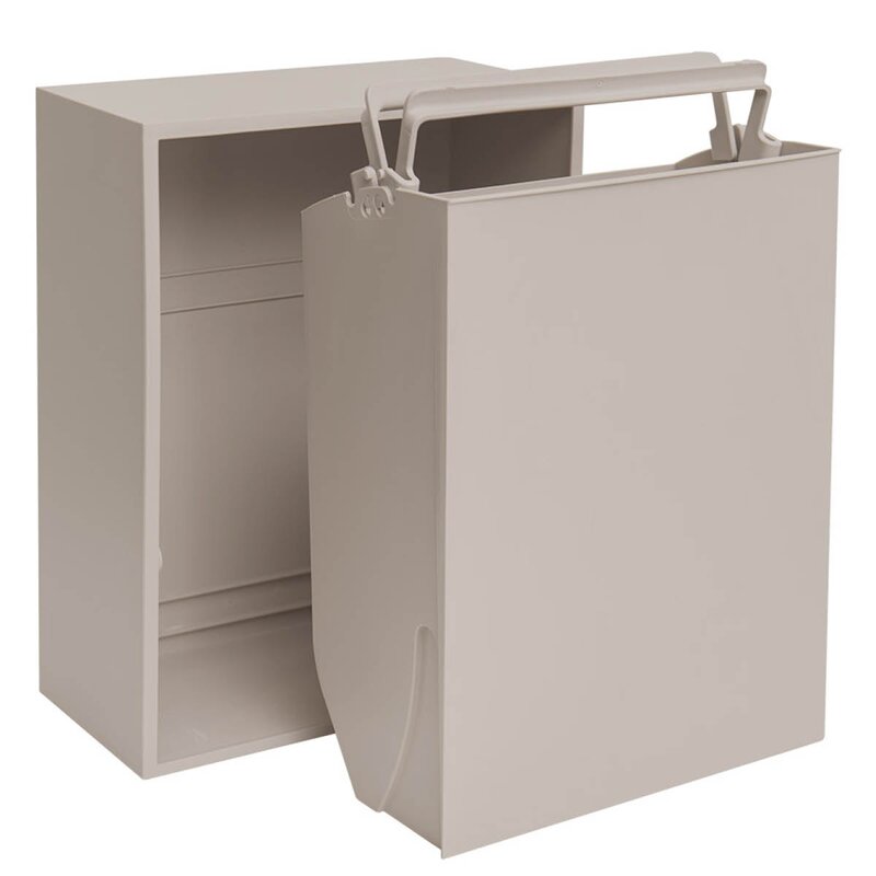 ReCollector Recycling kildesorteringsboks 30x15x40 cm Silver Cloud Grey