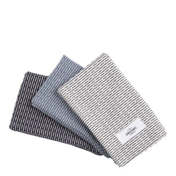 The Organic Company Kjøkkenklut 30x35 cm 3 stk ocean