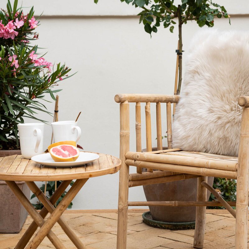 Natures Collection Pute new zealand saueskinn 40x40 cm linen