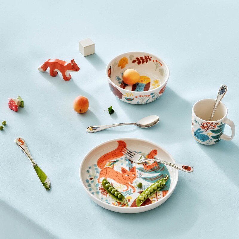 Arabia Poppoo barnebestikkk 4 deler Venner