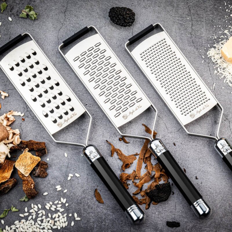 Laguiole Style de Vie Rivjern sett 3 deler svart