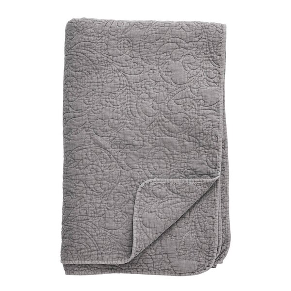 Lene Bjerre Isabelle sengeteppe 260x240 cm mørk grå