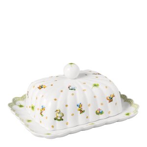 Villeroy & Boch Easter Delight smørfat 18x16 cm hvit/grønn